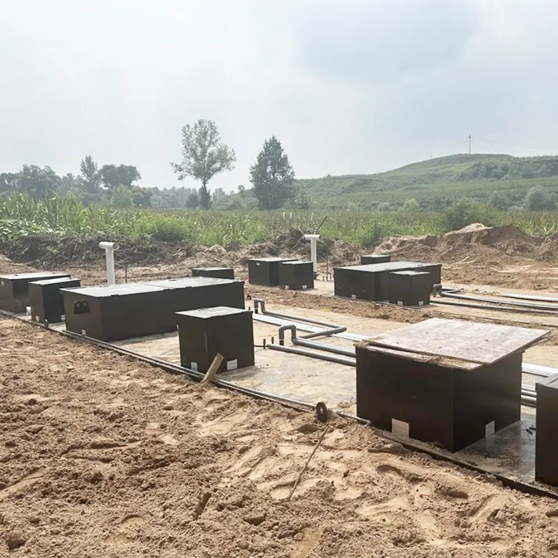 Nedgravd husholdningskloakk Storskala sentralisert rensestasjon