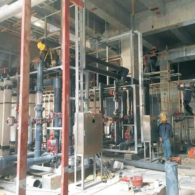 Vannbehandlingsverksted på stedet sak